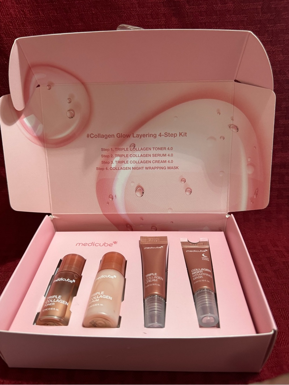 Medicube Triple Collagen 4-Step Kit – Pink Glow Set